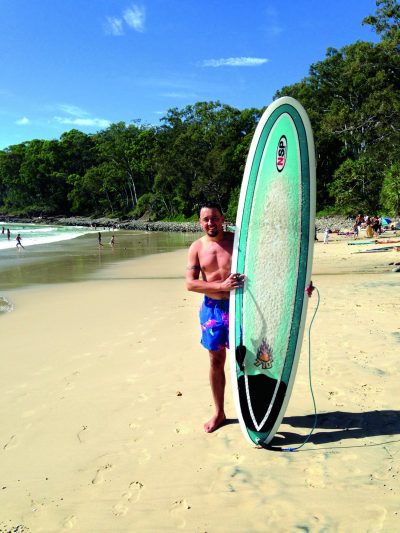 Surfing Noosa in Qld winter_cmy