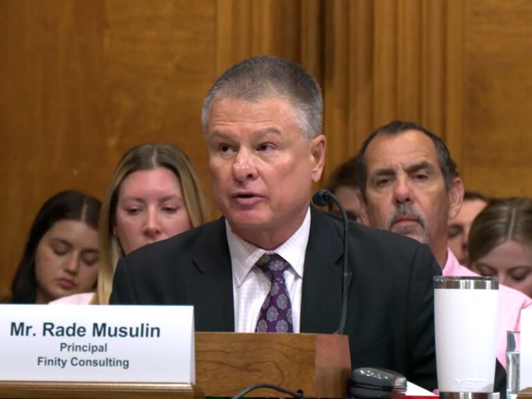 Rade Musulin - U.S. Senate Testimony on Insurance and Climate Change 2024