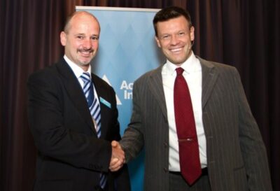 Daniel Smith with presenter Mathew Michalewicz - Australasia CPD Tour